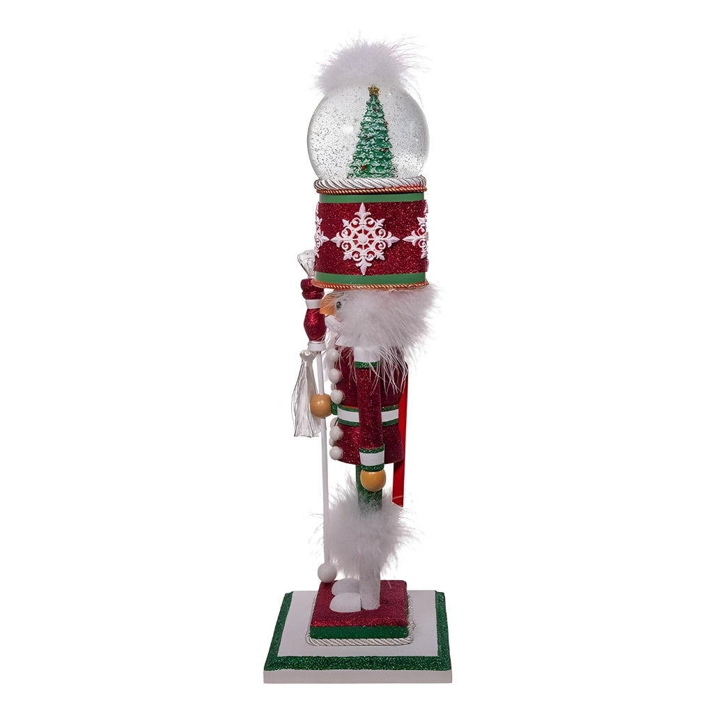 Deck The Halls Musical Water Globe Nutcracker