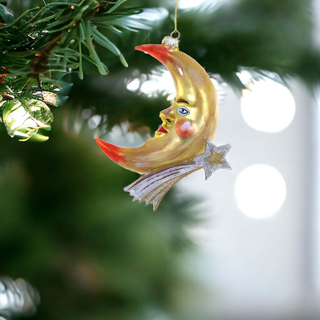 Moon Man Christmas Ornament