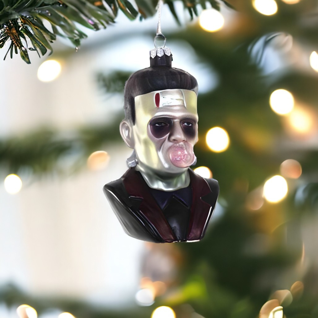 Frank Blowing Bubble Ornament