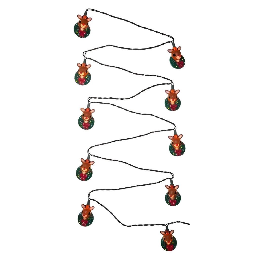 Rudolph In Wreath Light Set