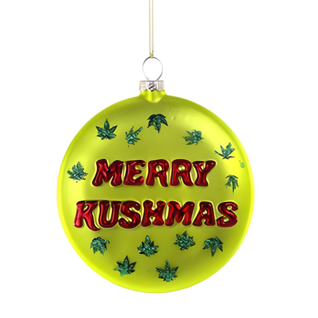 Merry Kushmas Christmas Ornament