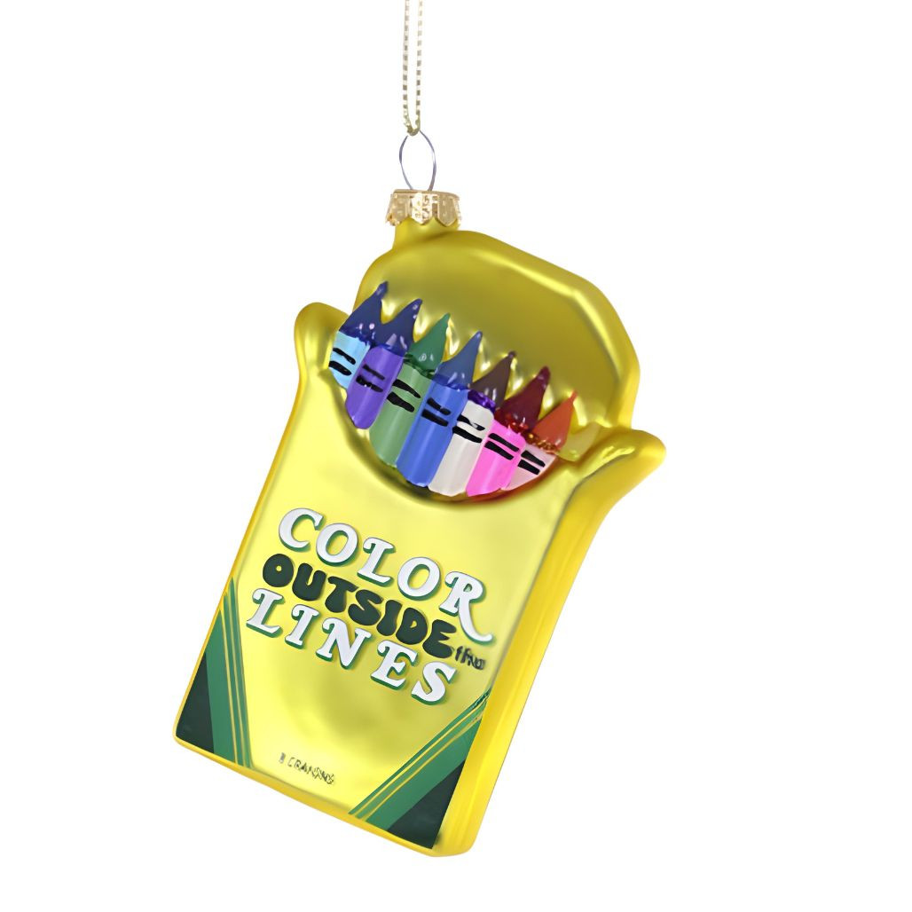 Color Outside the Lines Crayon Ornament