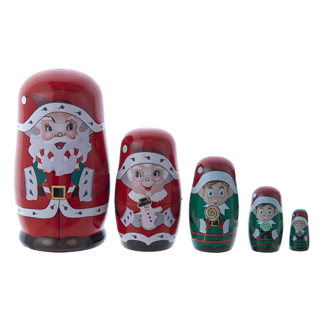 Santa Claus Nesting Doll Set