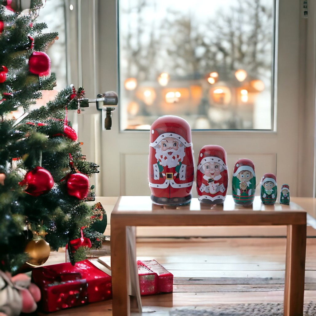 Santa Claus Nesting Doll Set