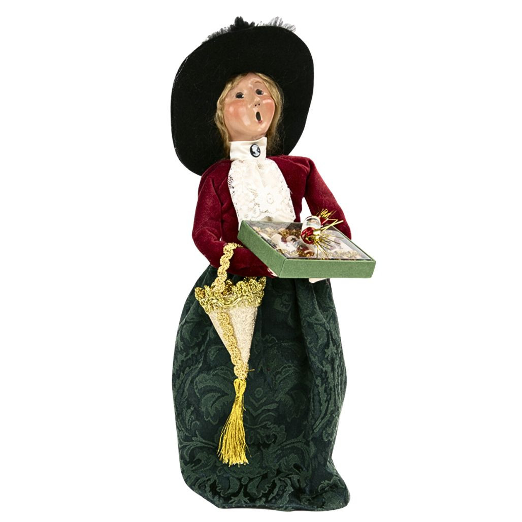 Byers' Choice Victorian Woman With Holiday Crackers