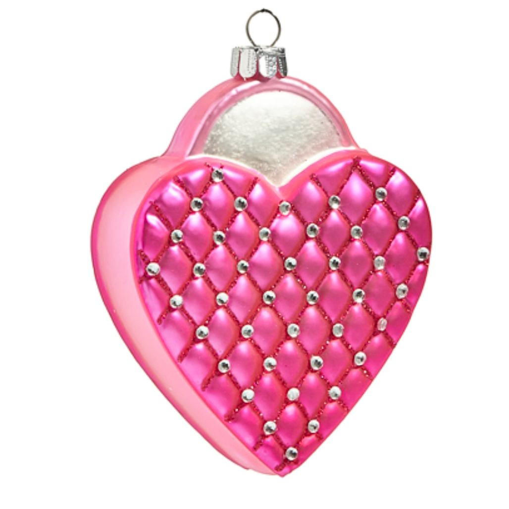Quilted Pink Purse Ornament