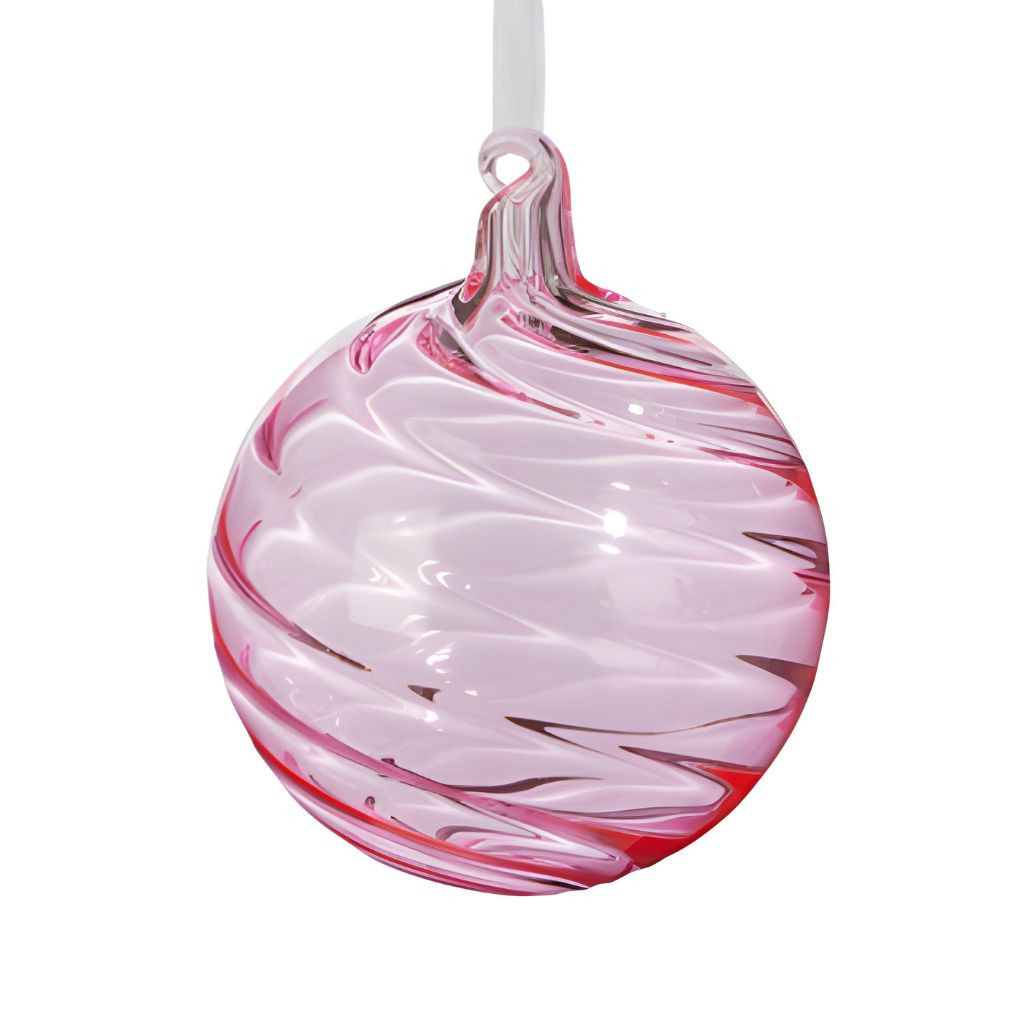 Light Pink Glass Ball Ornament