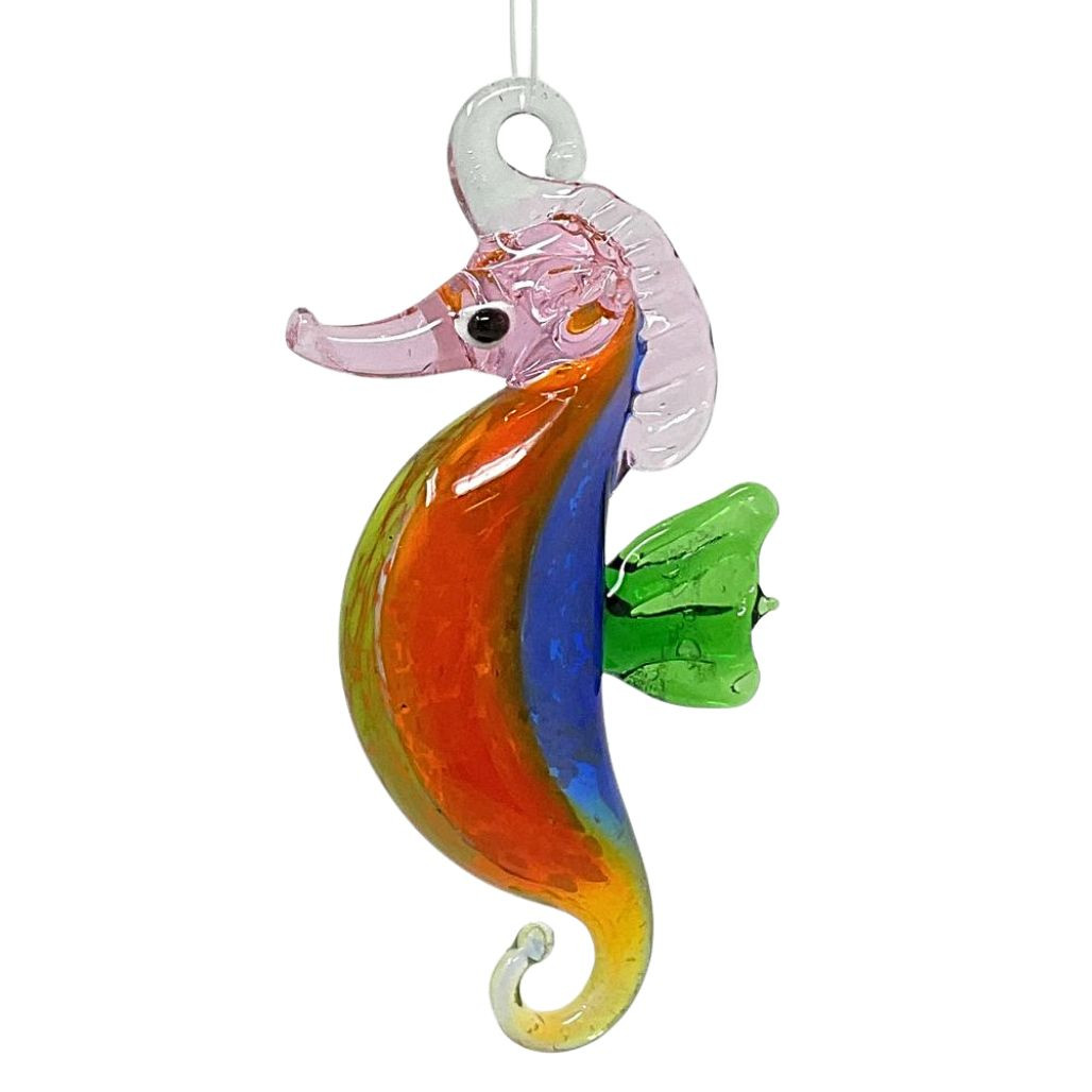 Green Fin Seahorse Ornament