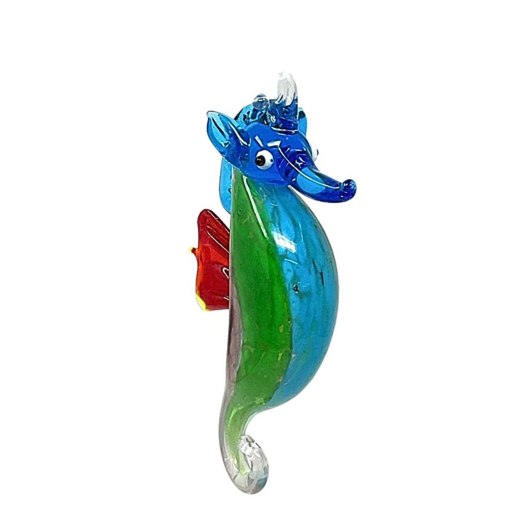 Red Fin Seahorse Ornament
