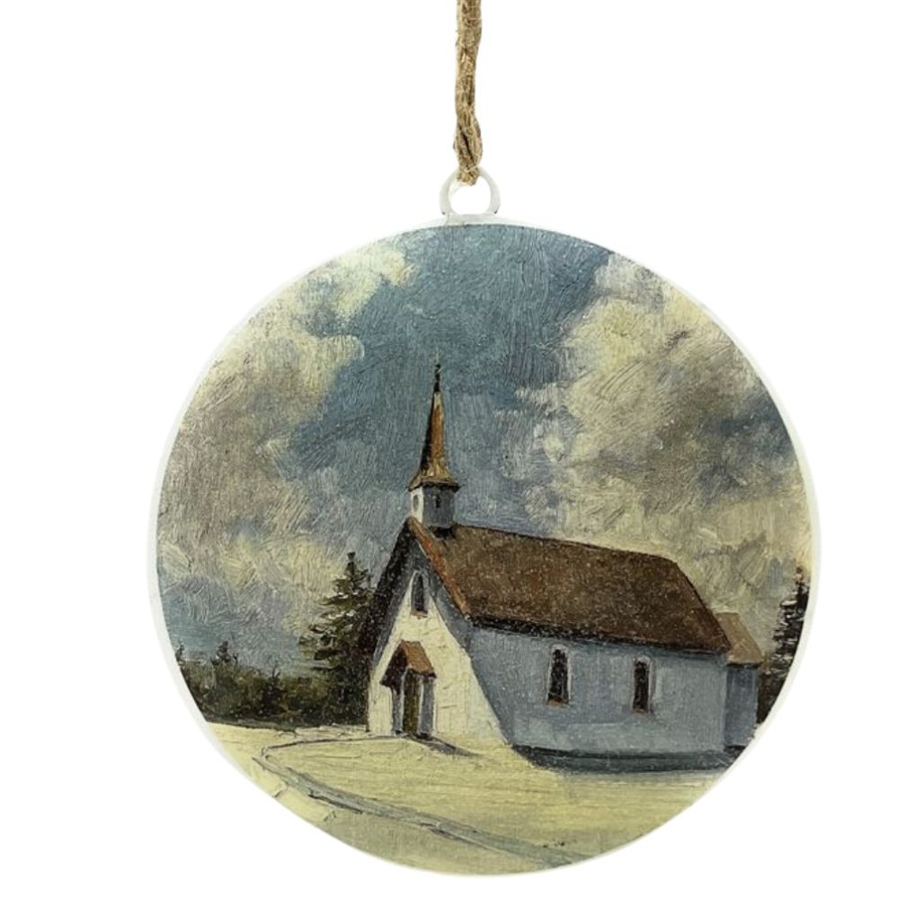 Front of Church Disc Ornament