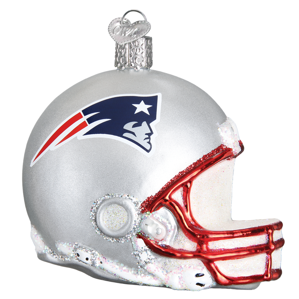 Old World Christmas New England Patriots Helmet 3 25 Ornament The Christmas Loft