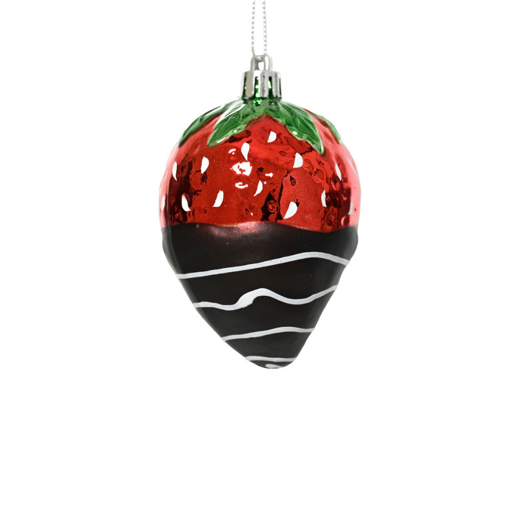 Shatterproof Chocolate Dipped Strawberry Ornament