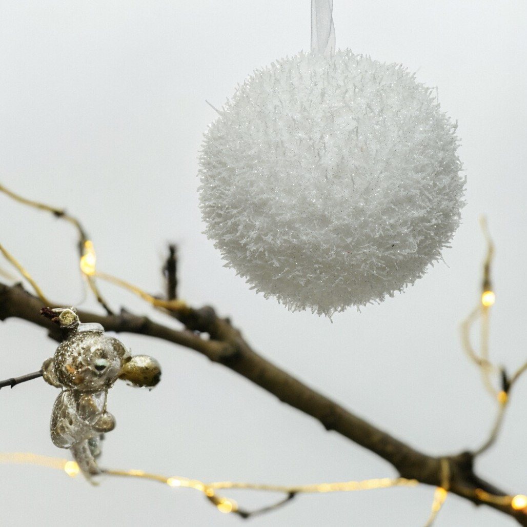 Iced Snowball Ornament