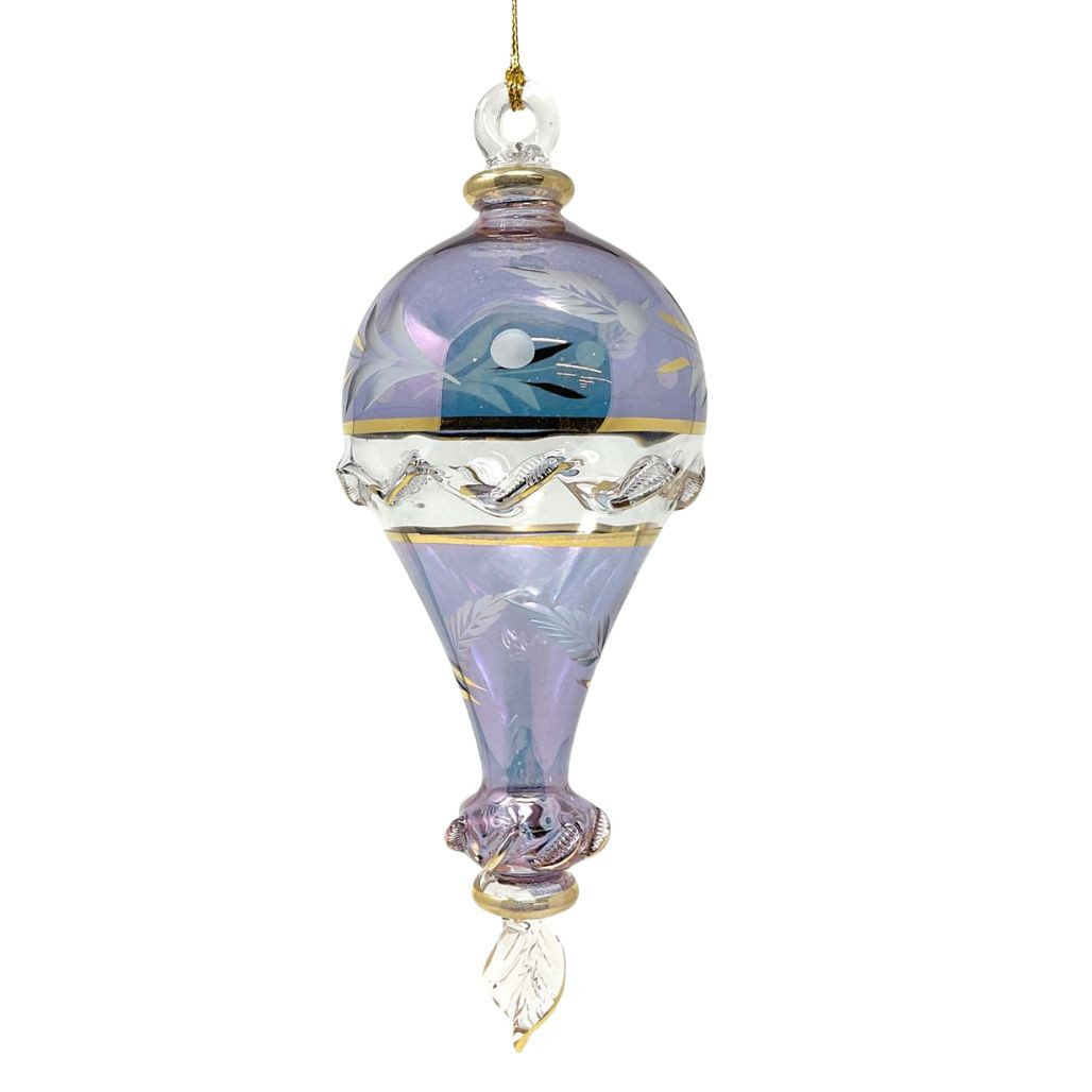 Purple Hot Air Balloon Ornament
