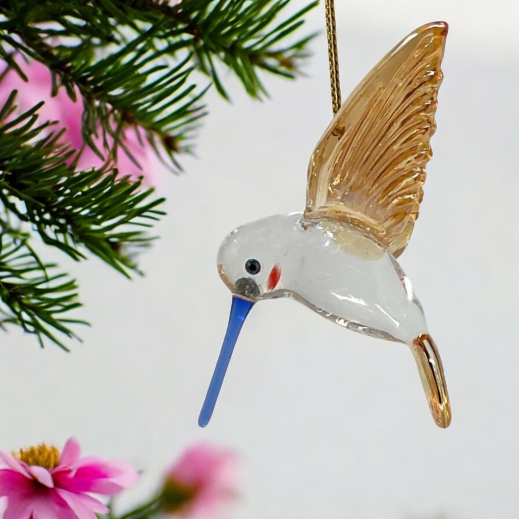 Yellow Hummingbird Ornament
