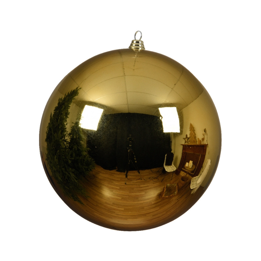 8 Inch Shatterproof Shiny Gold Ornament