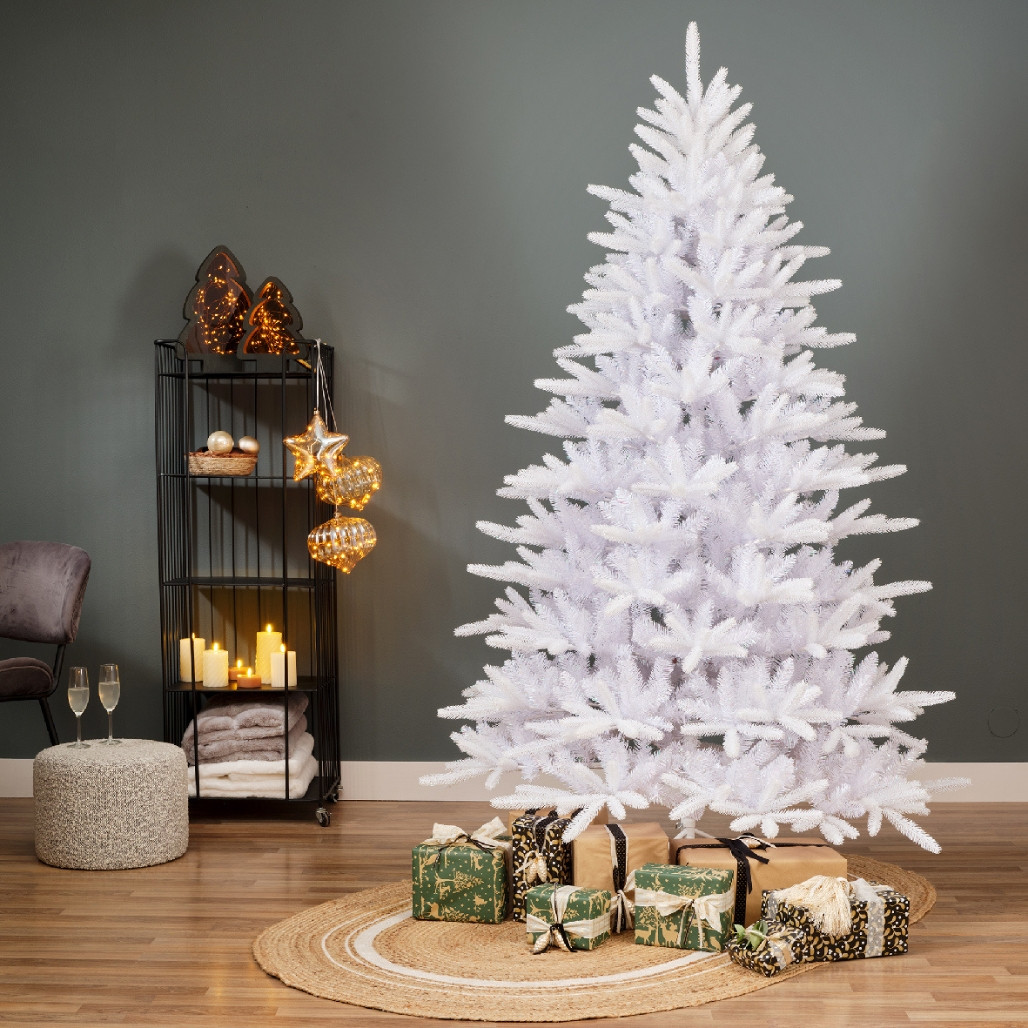 Everlands 8 Foot White Copenhagen Fir Unlit Tree