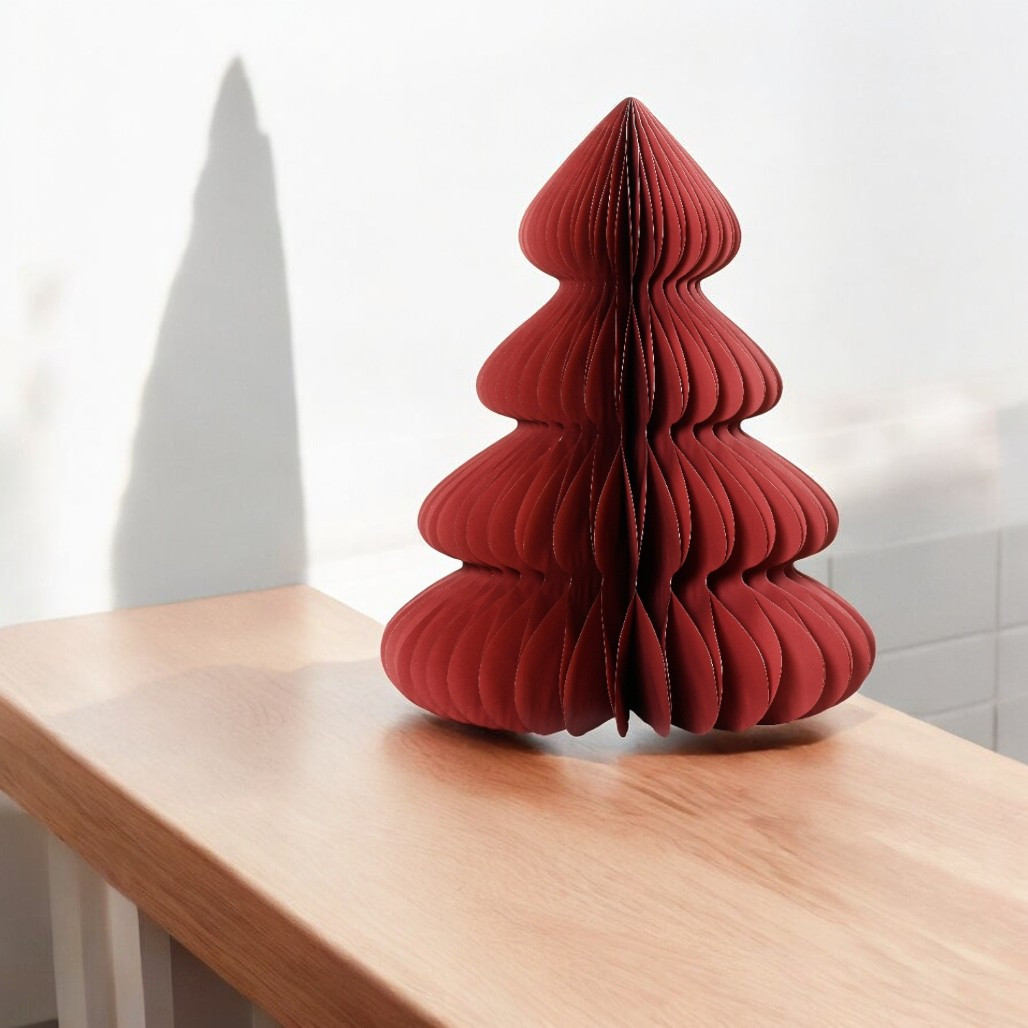 Large Red Paper Tree