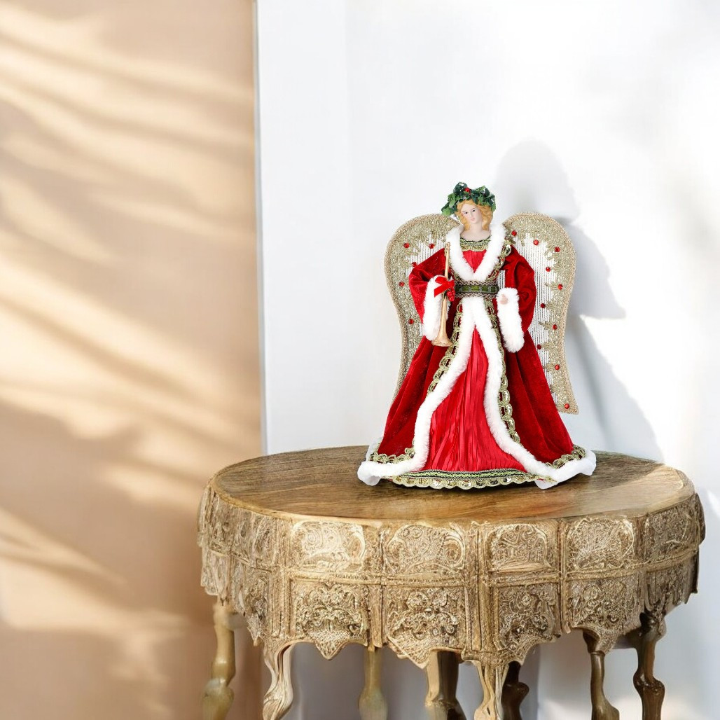 Velvet with Jewels Angel Tree Topper
