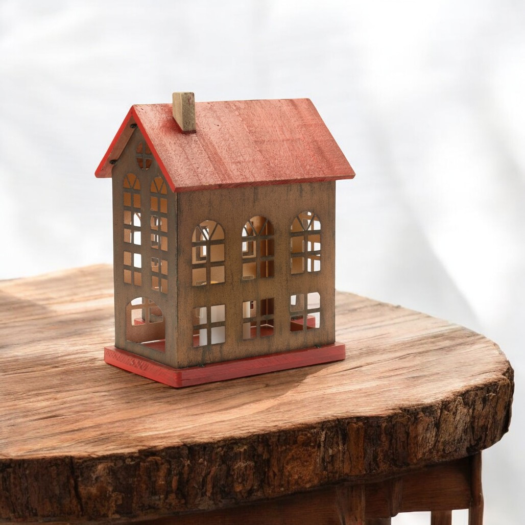 House LED Candle Holder