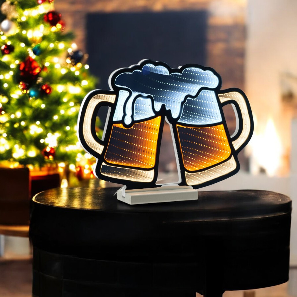 Beer Mugs Infinity Light