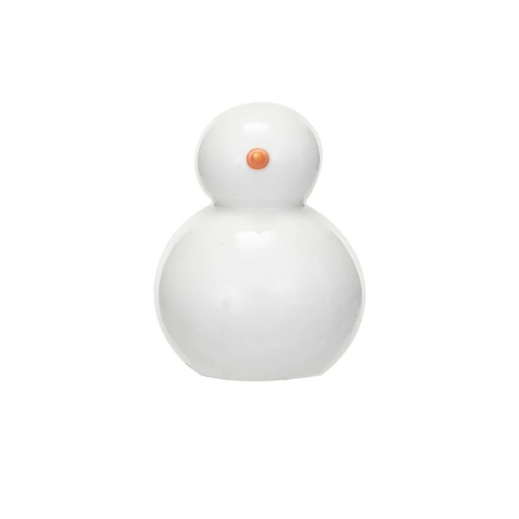 Small Stoneware Snowman Figurine