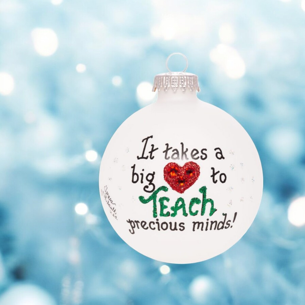 Heart Gifts by Teresa - Teacher Big Heart Ornament