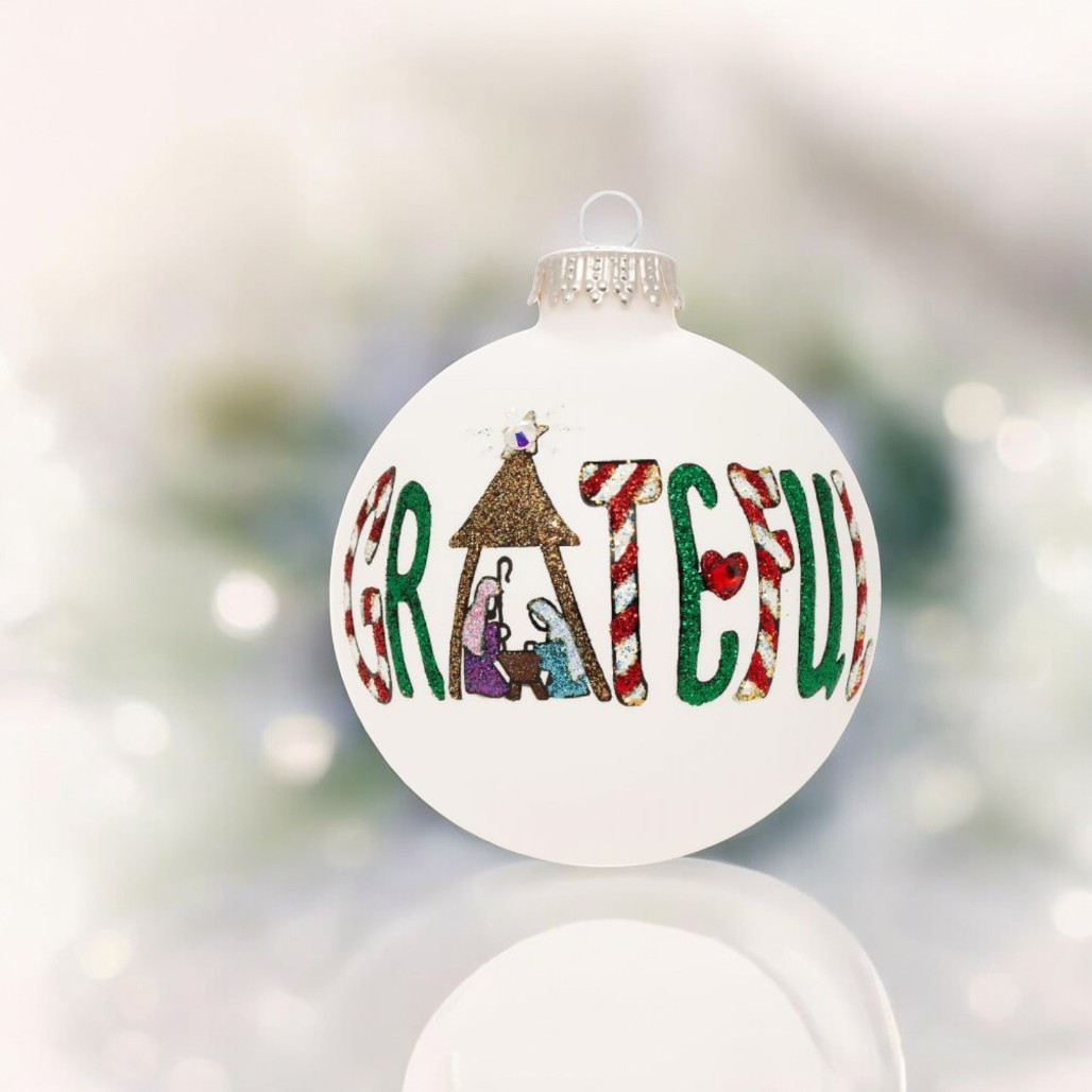 Heart Gifts by Teresa - Grateful Nativity Ornament