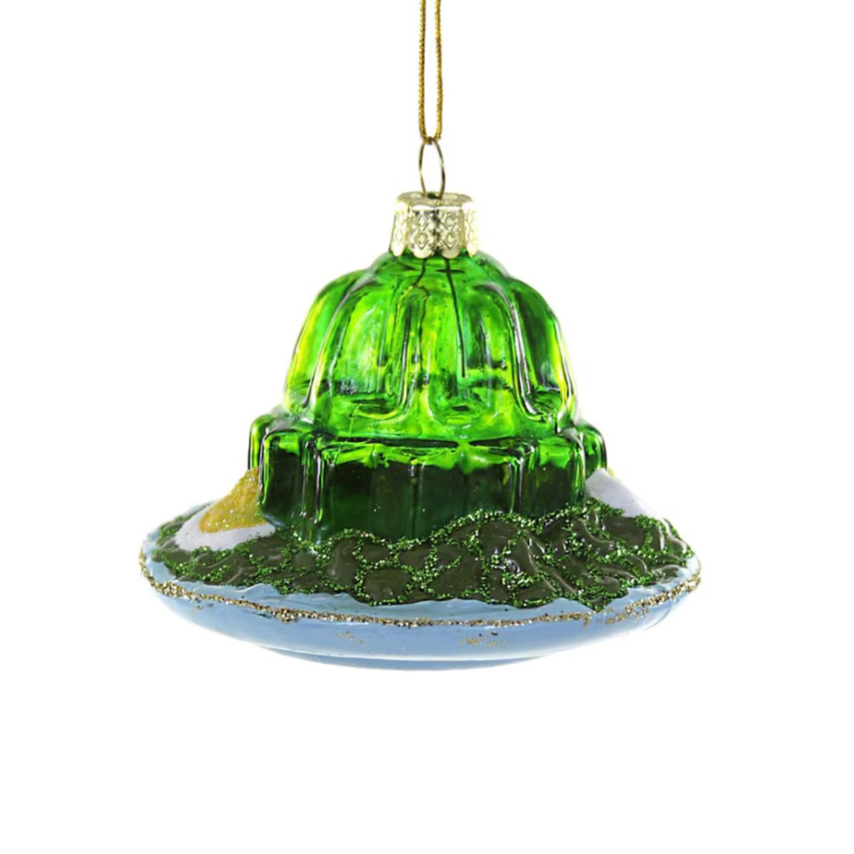 Retro Green Jello Mold Ornament