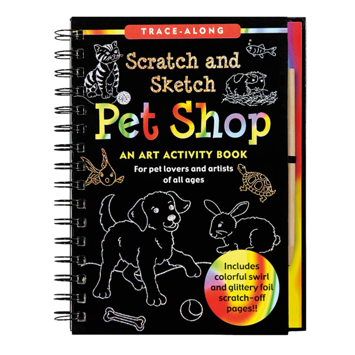 Pet Shop Scratch & Sketch Art Activity Book