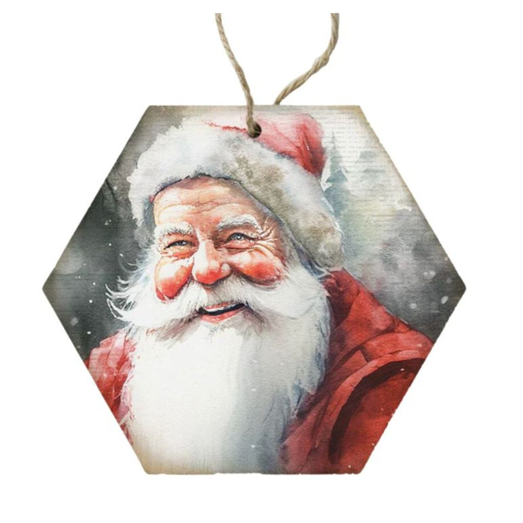 Santa Looking Left Ornament