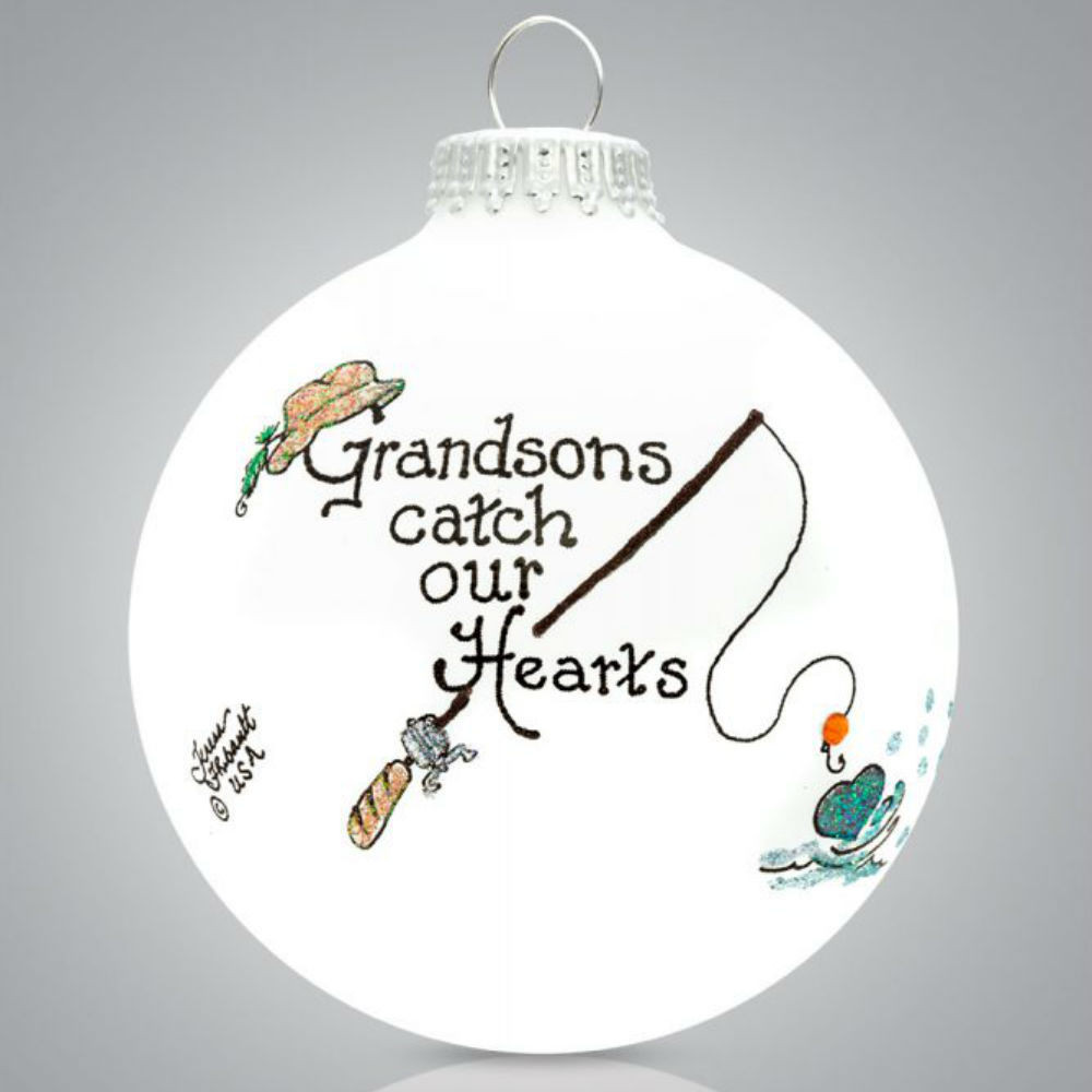 Heart Gifts by Teresa - Grandson Fishing Ornament