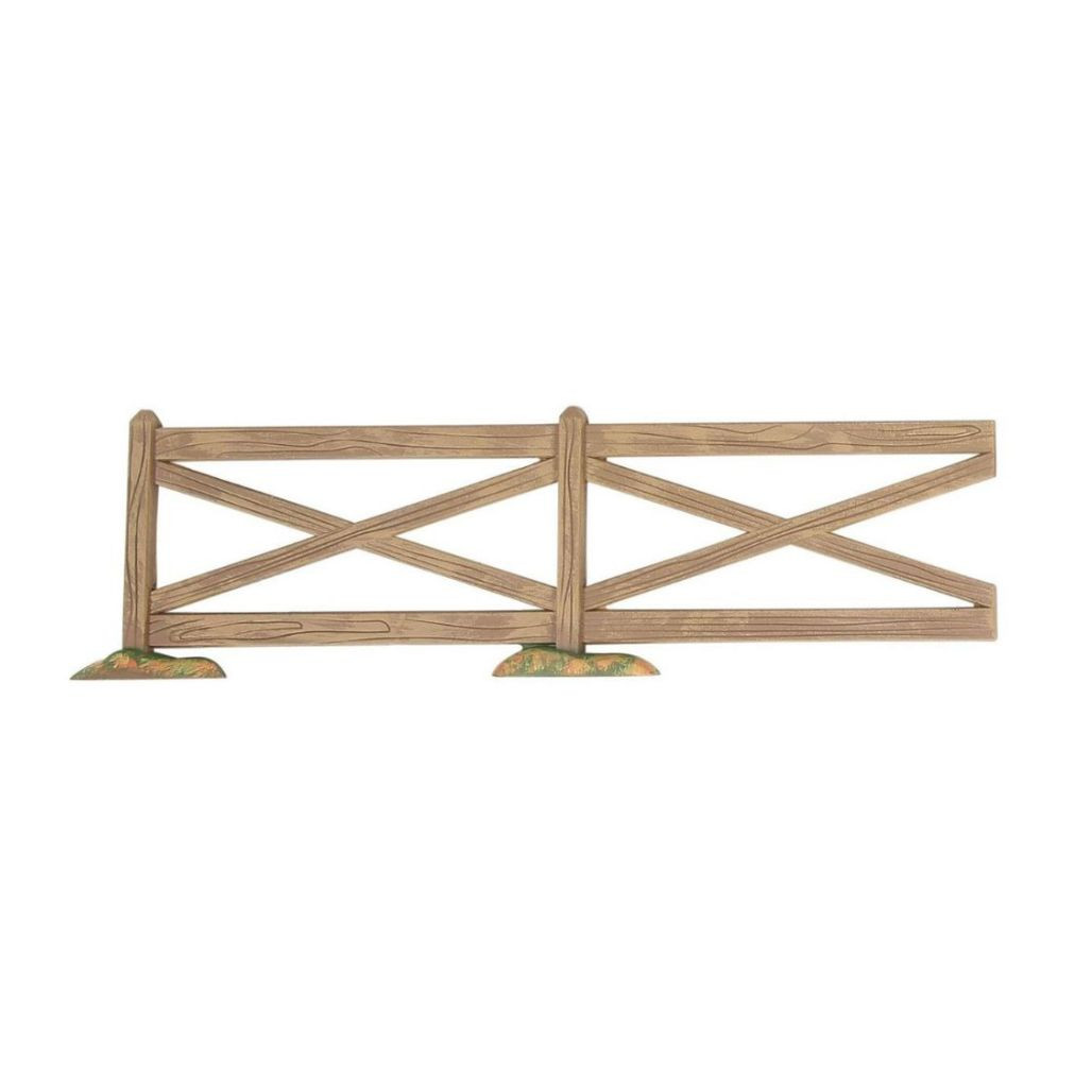 Department 56 Halloween - Brown Crossbuck Fence Set of 5