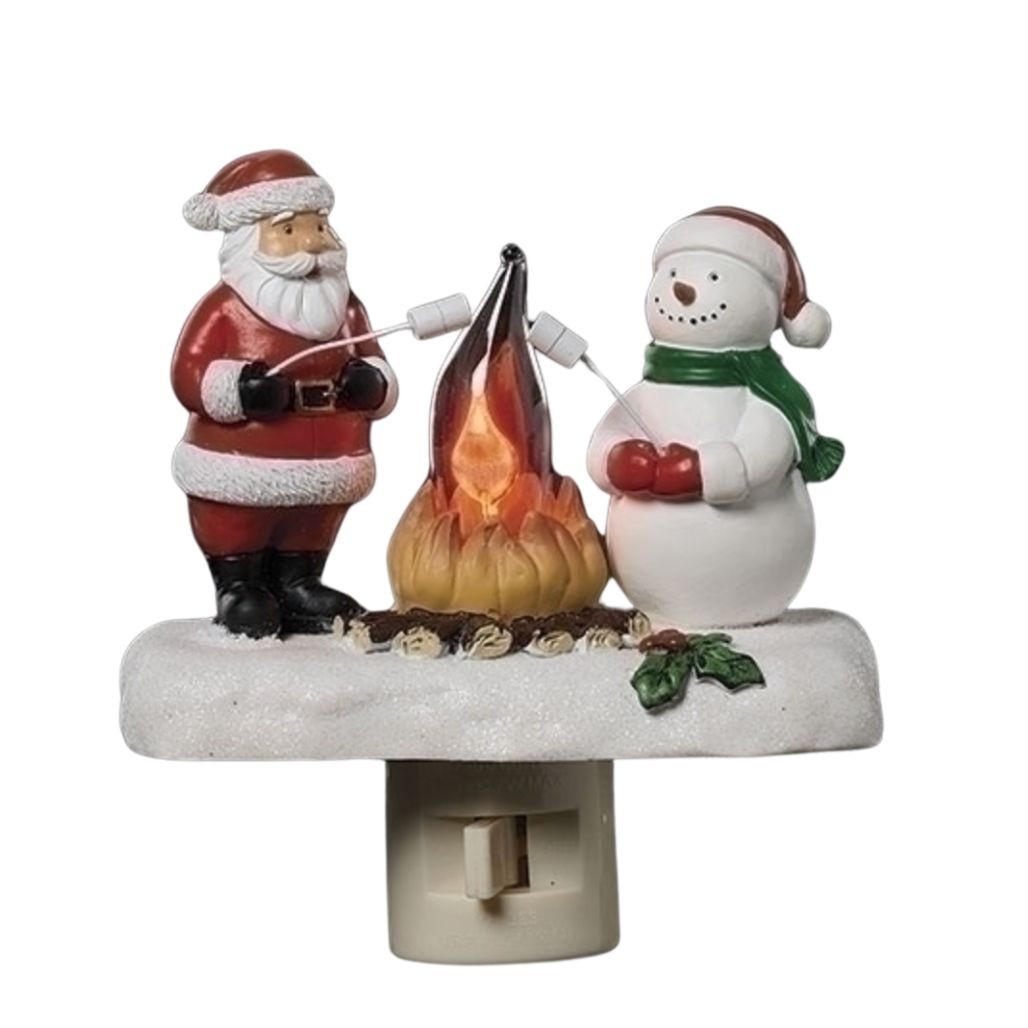 Santa & Snowman Flicker Nite Lite