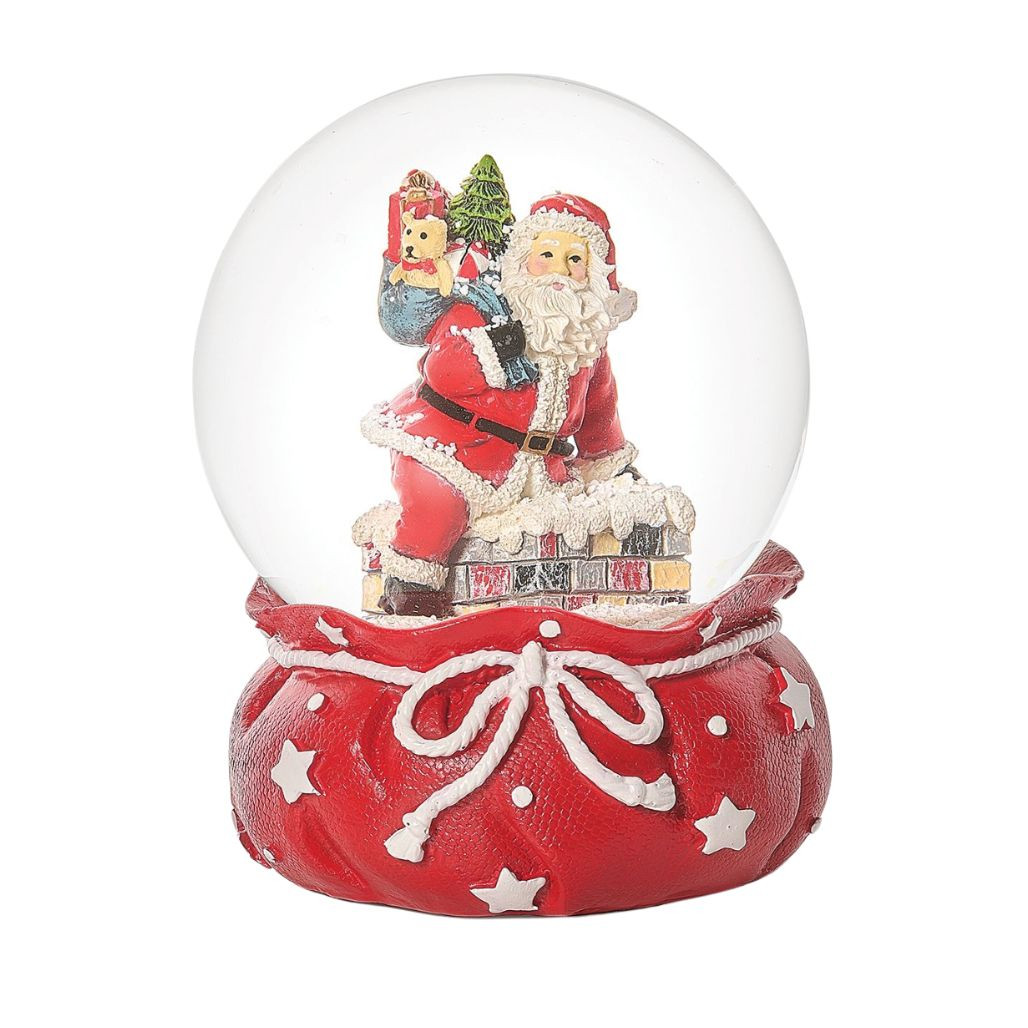 Santa in Bag Globe