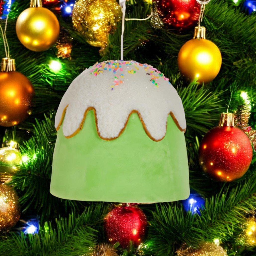 Green Gumdrop Button Ornament