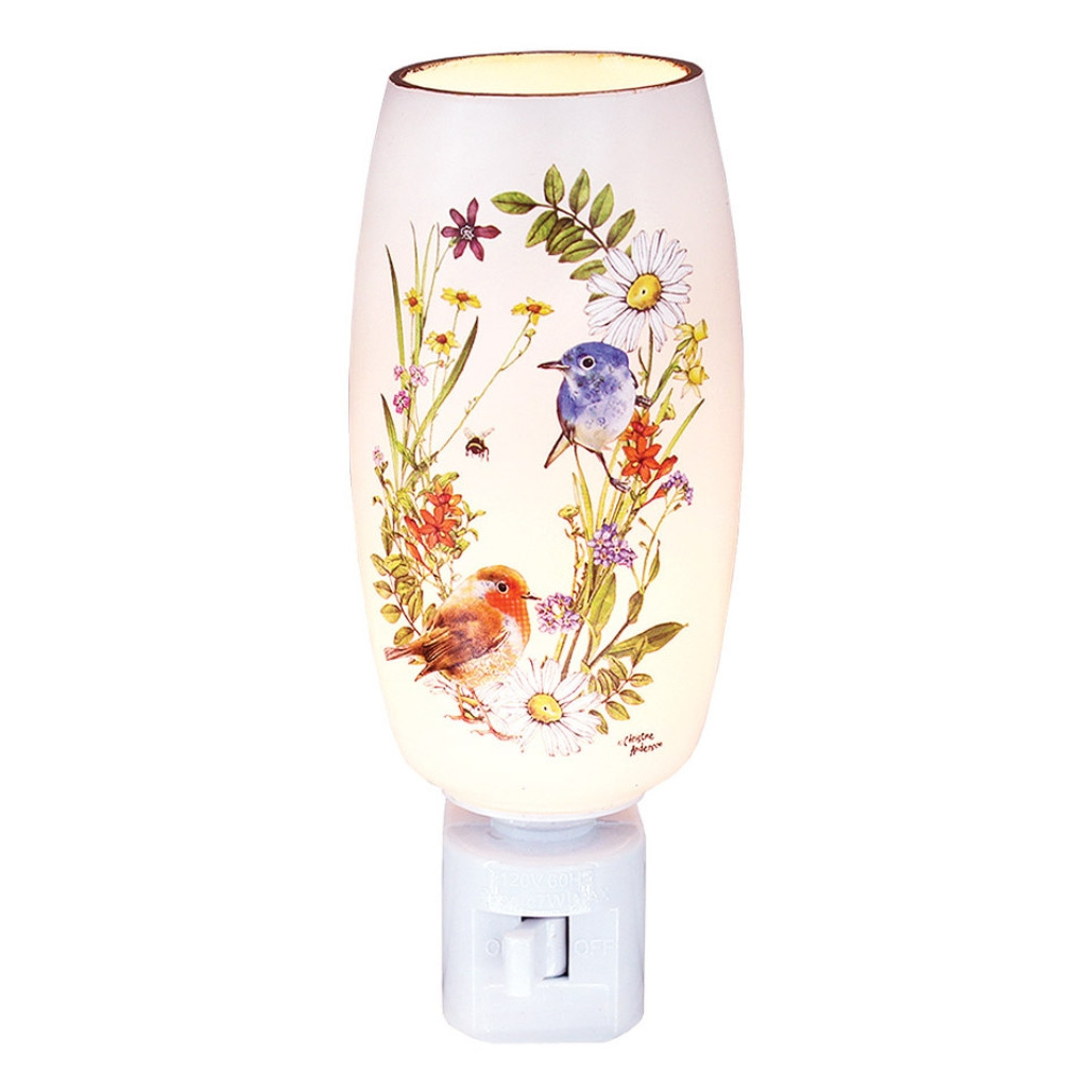 Stony Creek – Spring Florals And Birds on Ground Night Light