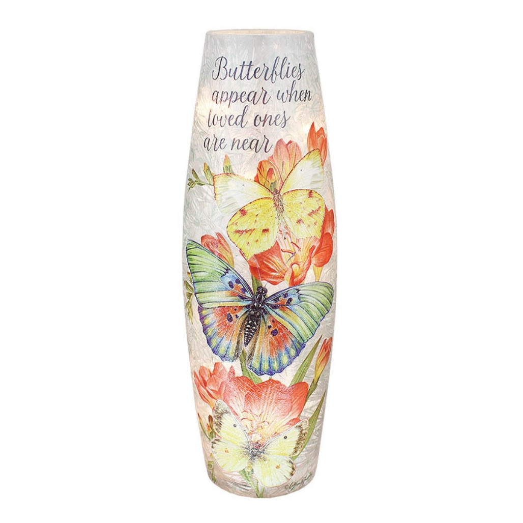 Stony Creek – Large Butterflies Appear With Orange Flowers Illuminated Lighted V