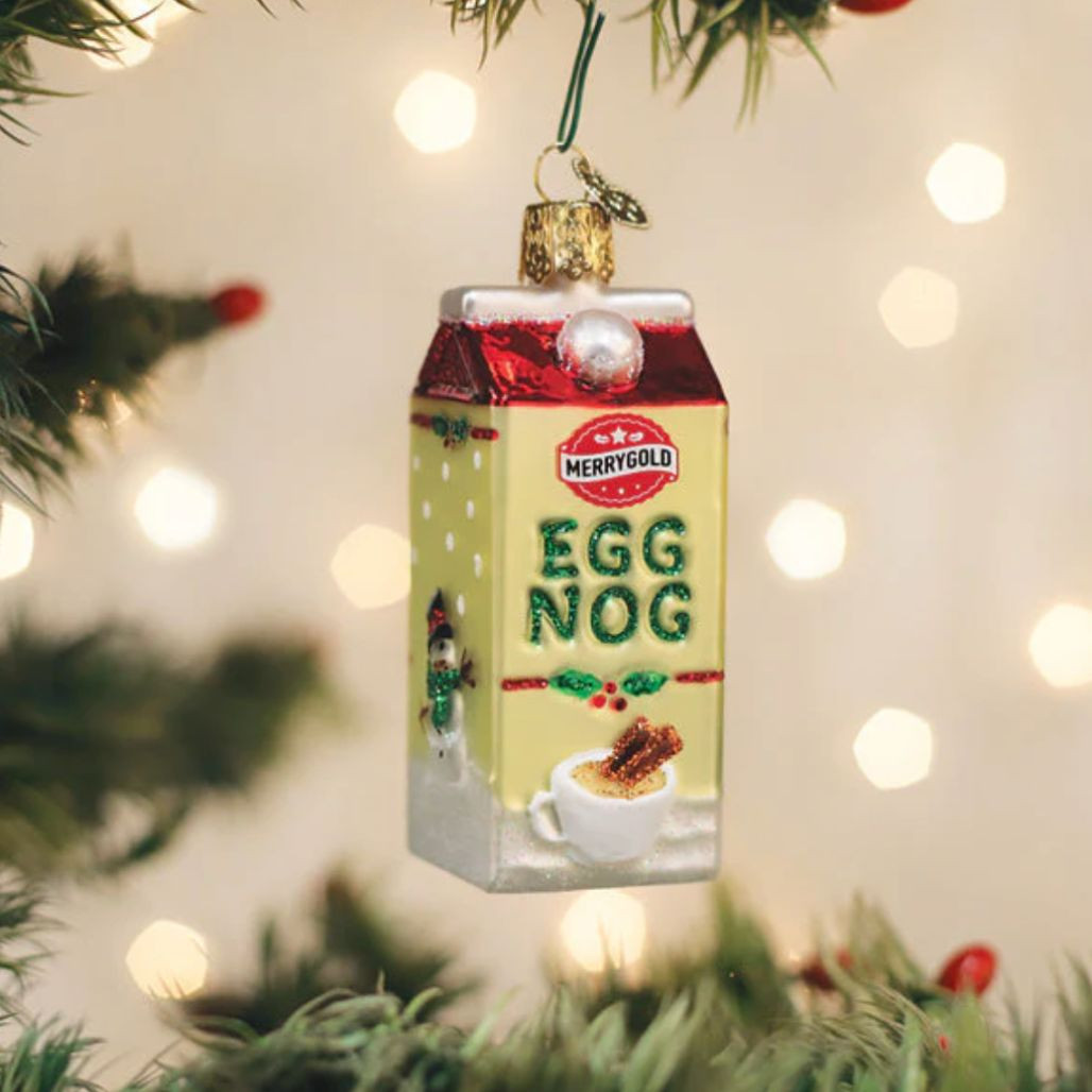 Eggnog Carton Ornament