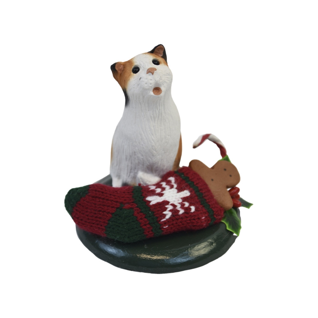 Byers' Choice - Calico Cat with Stocking