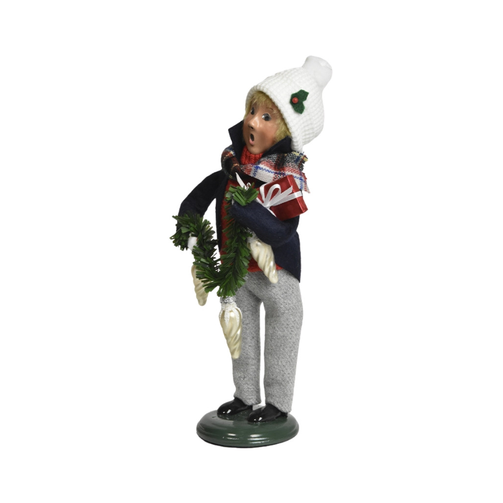 Byers' Choice - Ornament Family Boy Caroler