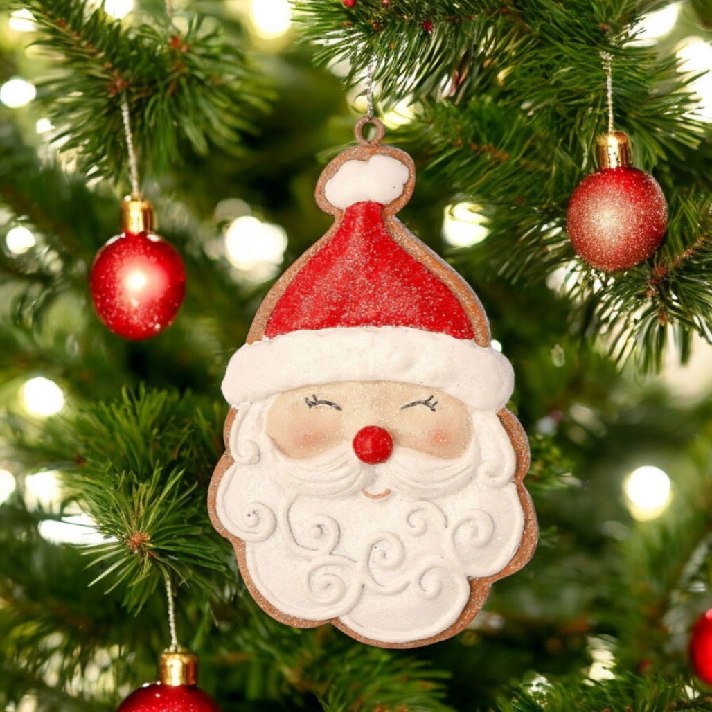 Gingerbread Santa Ornament
