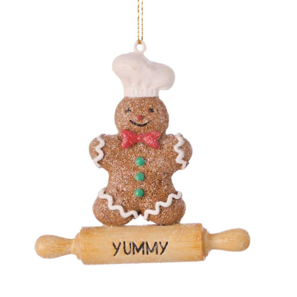 Gingerbread Rolling Pin Ornament - Yummy