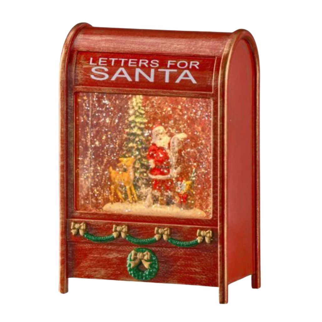 LED Santa with Mailbox