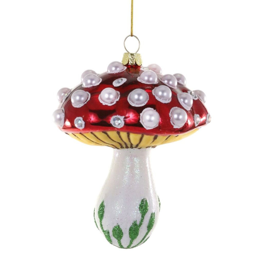 Cody Foster Magic Mushroom Red Pearl Ornament