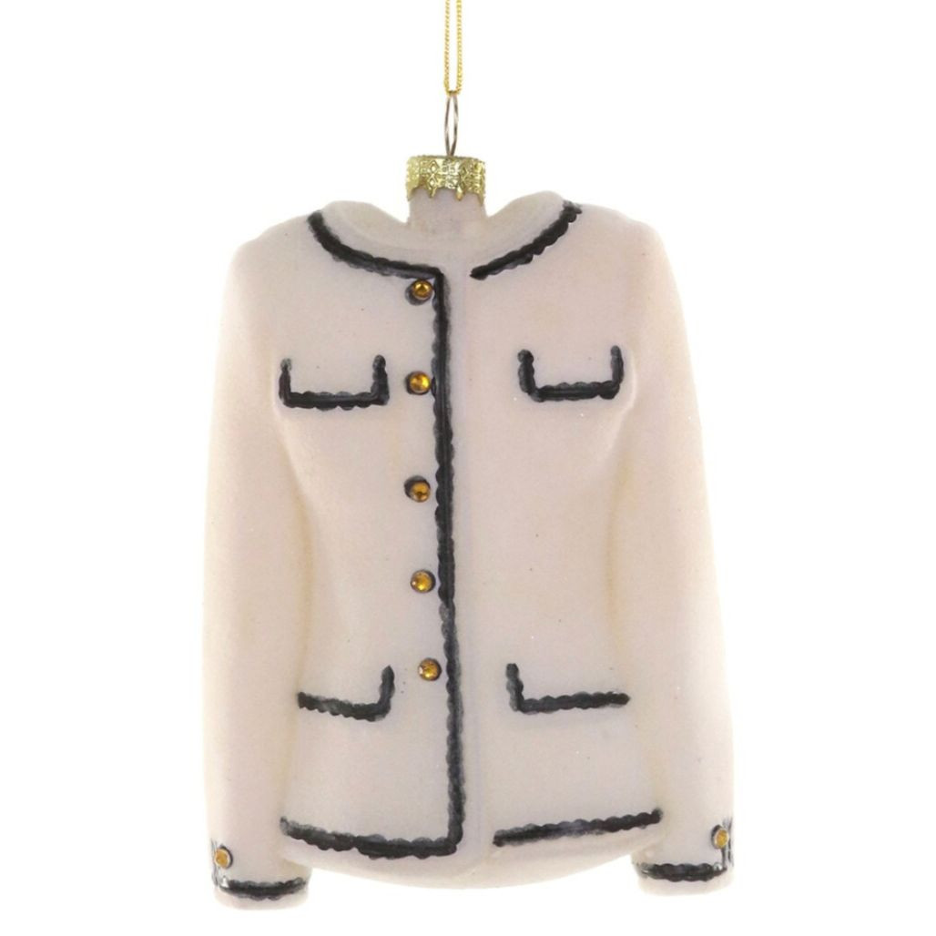 Cody Foster Luxe Tweed Jacket Ornament