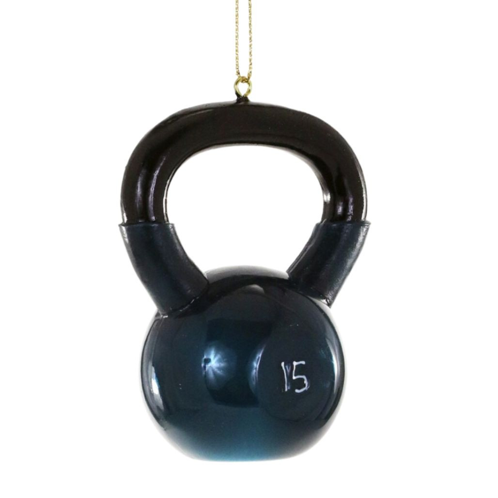 Cody Foster Kettlebell Glass Ornament