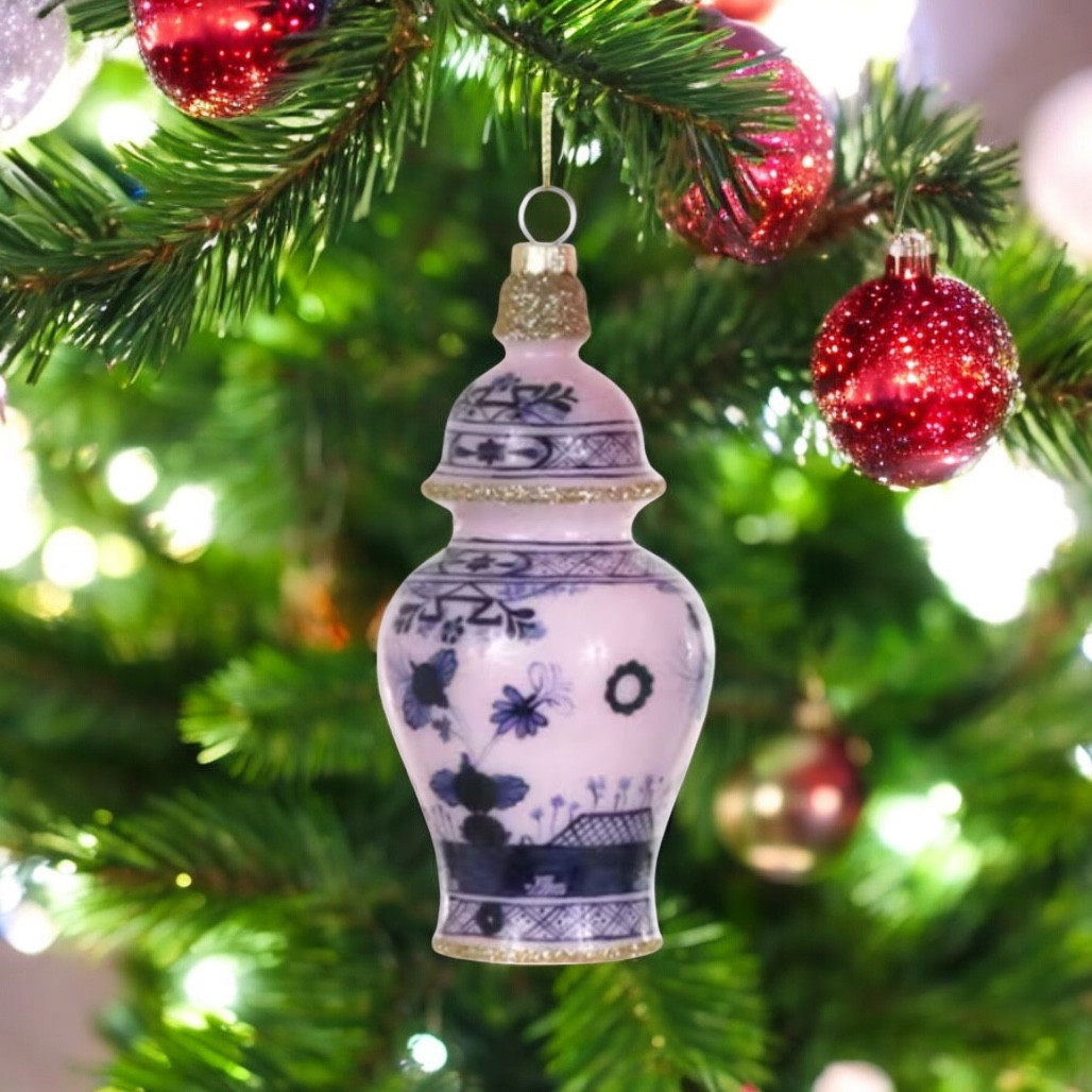 Cody Foster Gilded Purple Urn Ornament