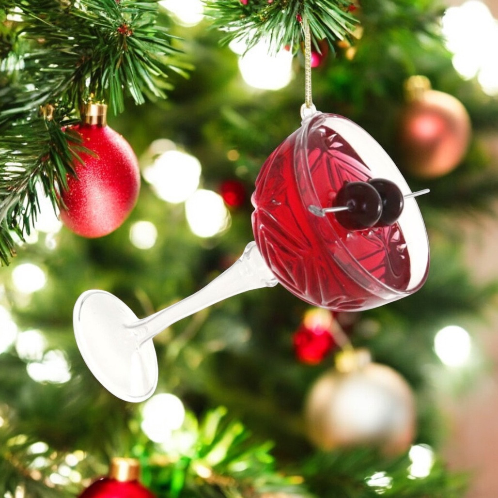 Cody Foster Festive Cranberry Cocktail Ornament