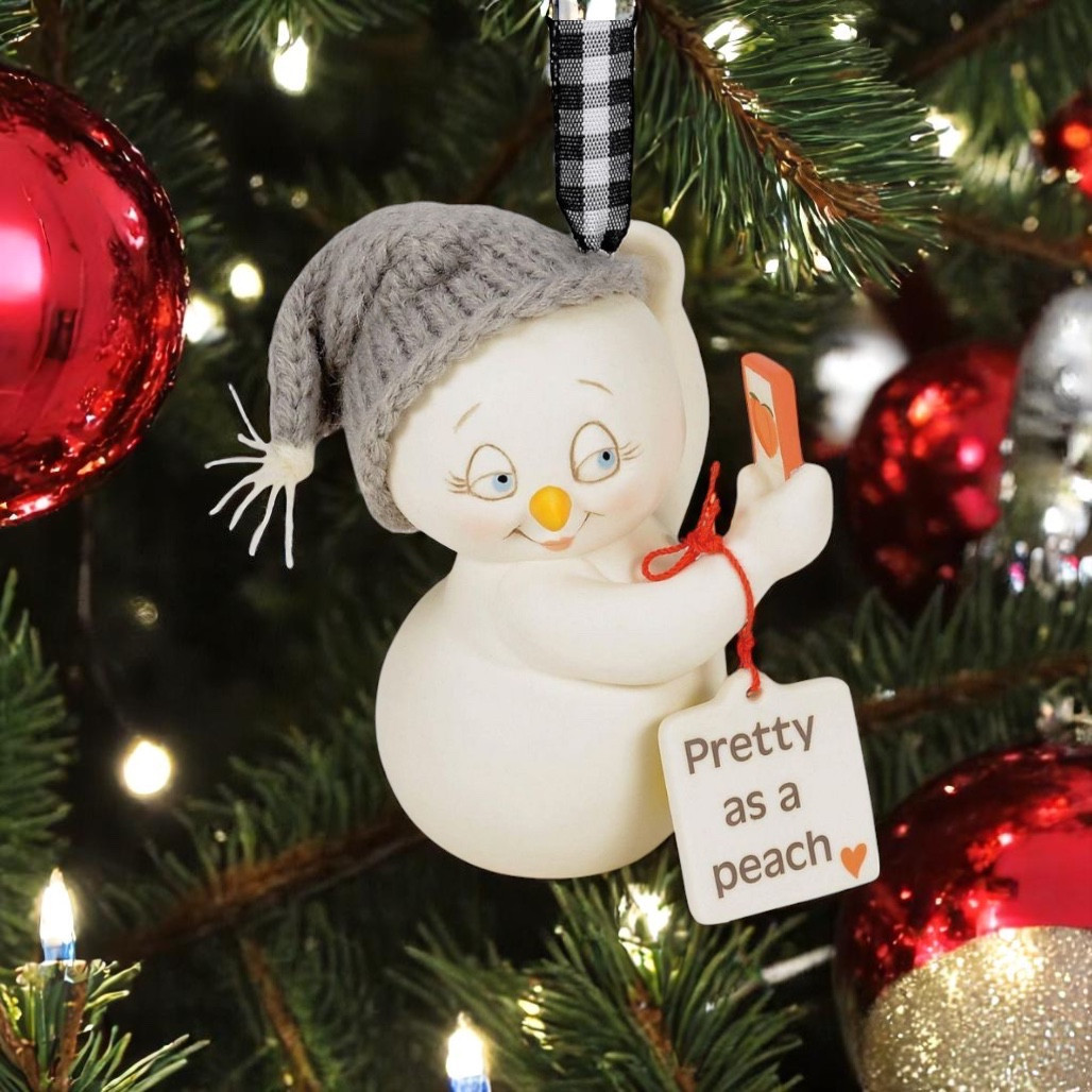 Snowpinions - Pretty as a Peach Ornament